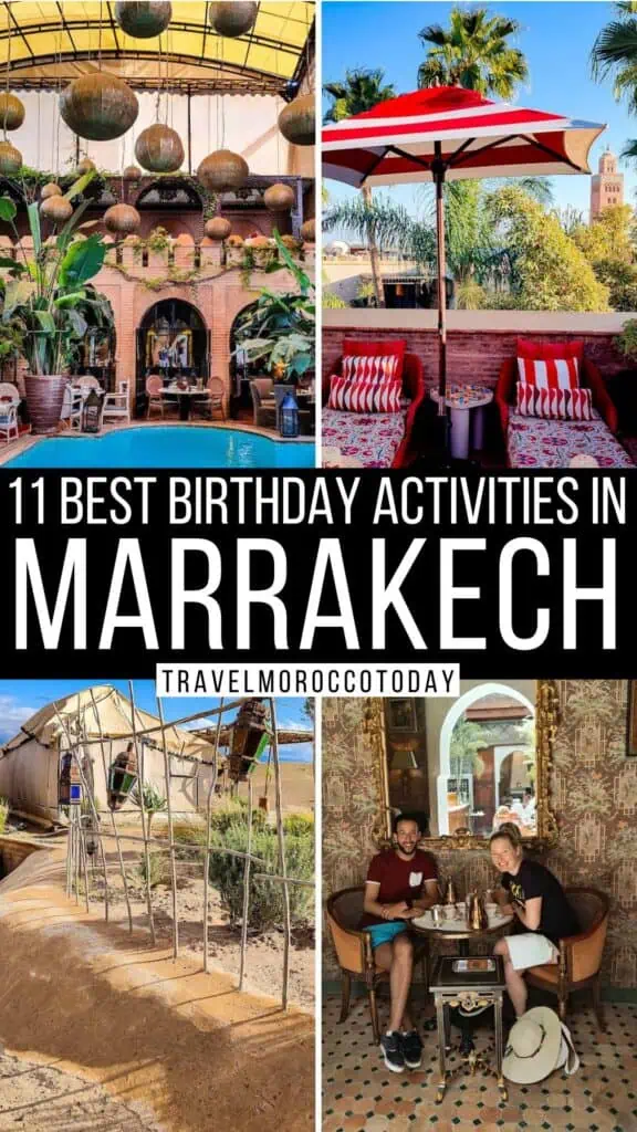things to do on your birthday in Marrakech